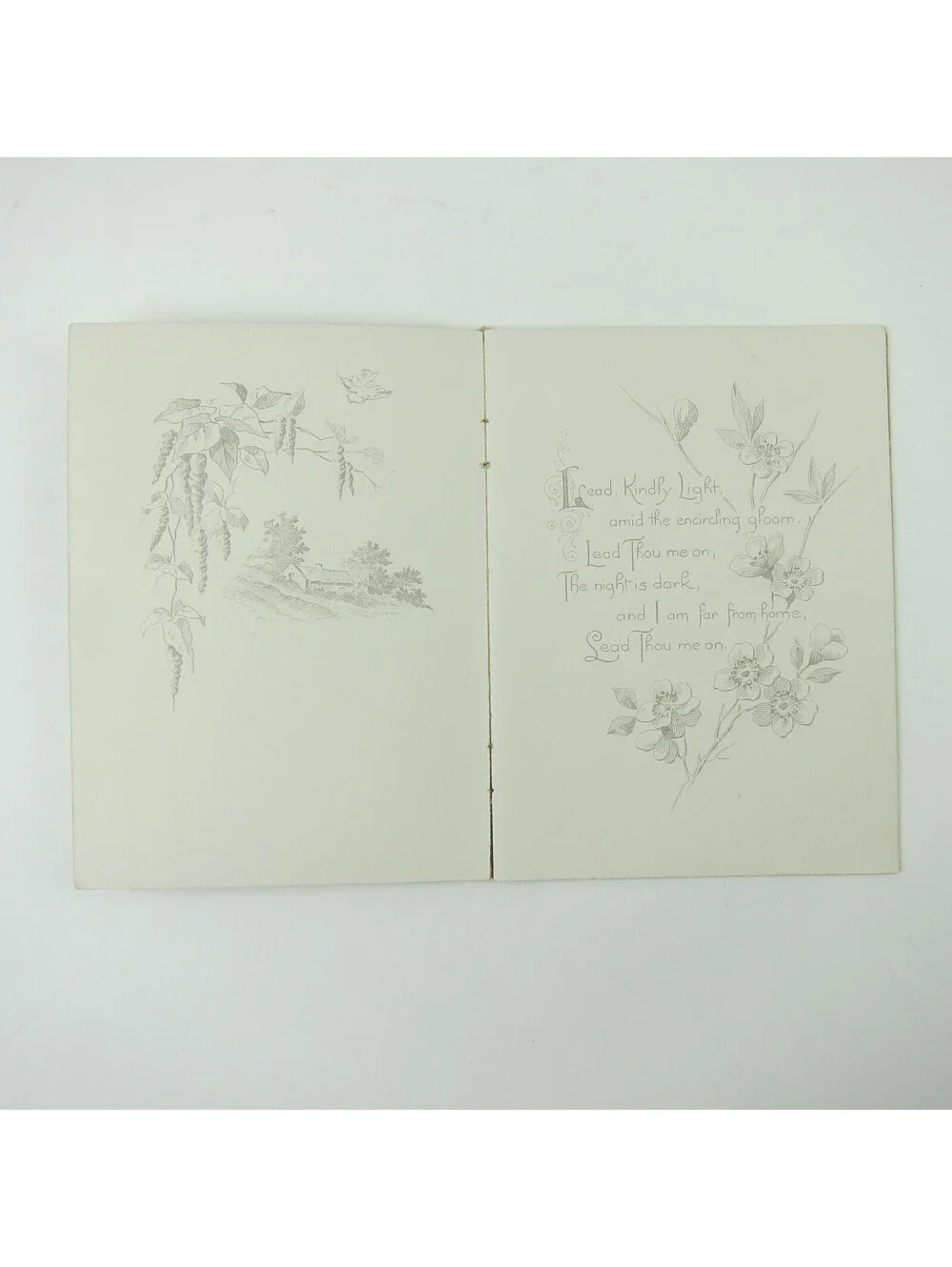 Victorian Child's Picture Prayer Book Lead Kindly Light Raphael Tuck Antique